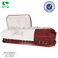 Cheap American embroidery interior oak casket sales